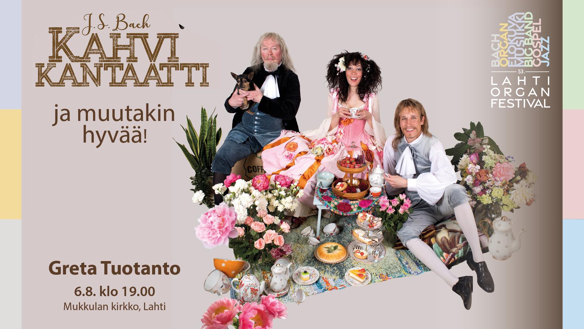 Urkuviikon J. S. Bachin Kahvi Kantaatti ja muutakin hyvää -konsertin mainoskuva