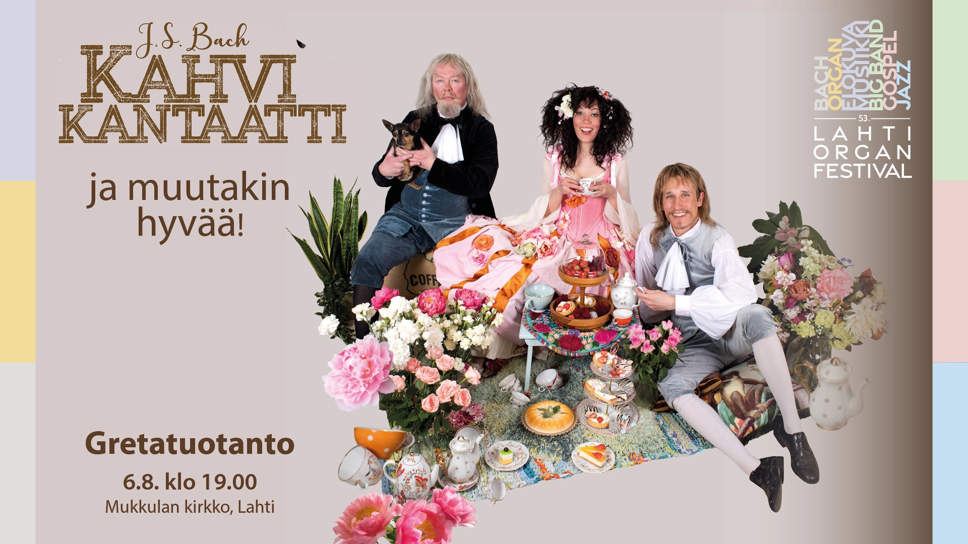 J.S.Bachin kahvikantaatti ja muutakin hyvää! Kuvassa näyttelijälaulajat.