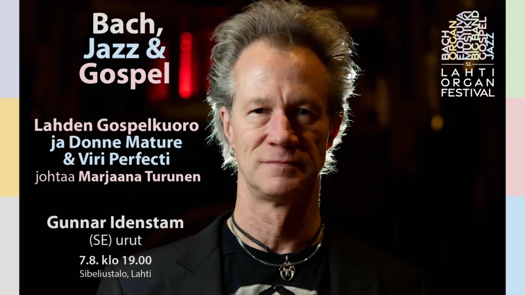 Bach, Jazz & Gospel, kuvassa Gunnar Idenstam.