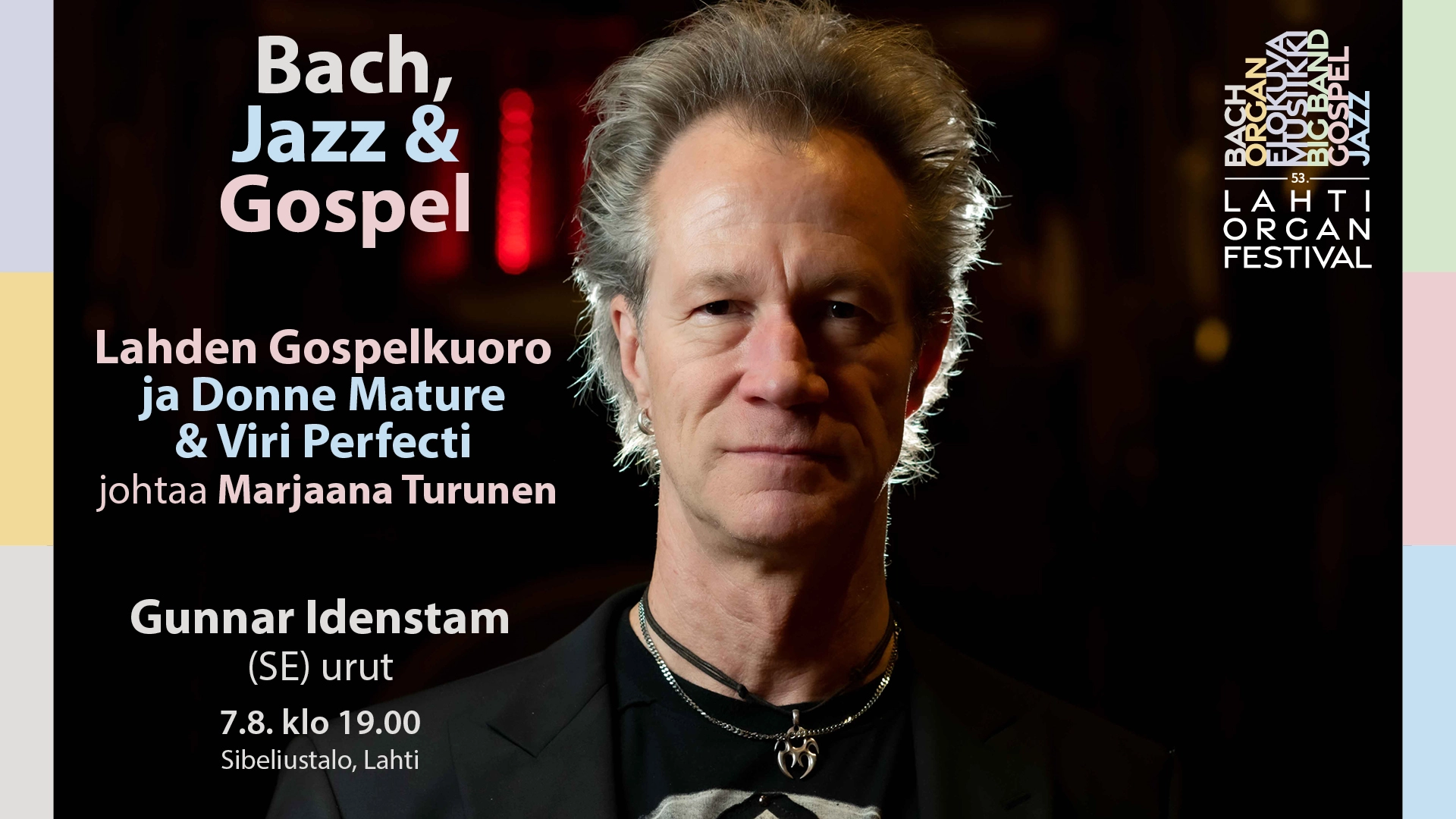 Bach, Jazz & Gospel, kuvassa Gunnar Idenstam.