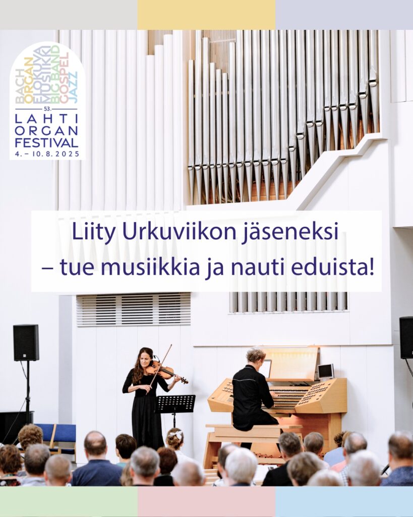 Kuvassa Gunnar Idenstam ja Lisa Rydberg konsertoimassa Ristinkirkossa.